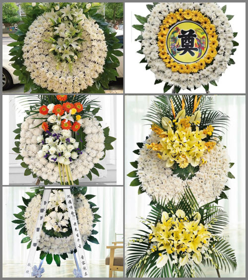 四川成都都江堰市石羊镇金花社区花圈速递
